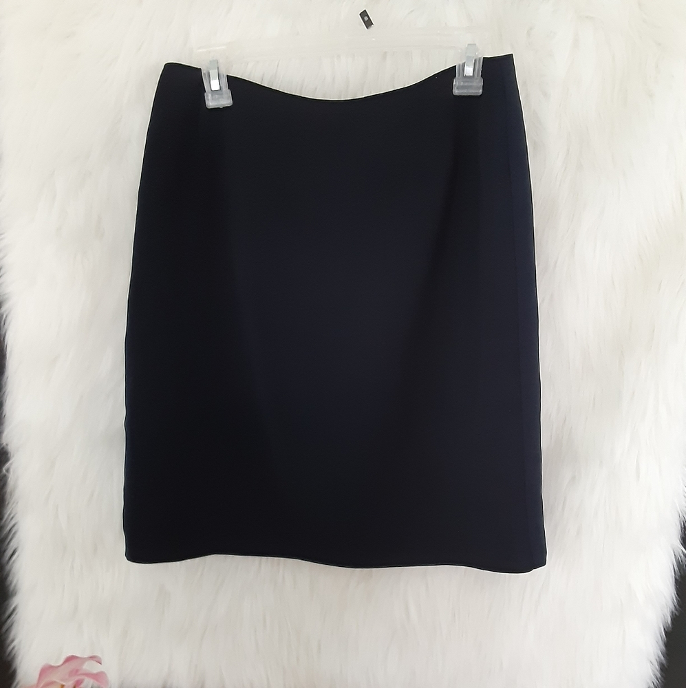 Briggs Navy Blue Pencil Skirt Size 12 - Picture 5 of 5